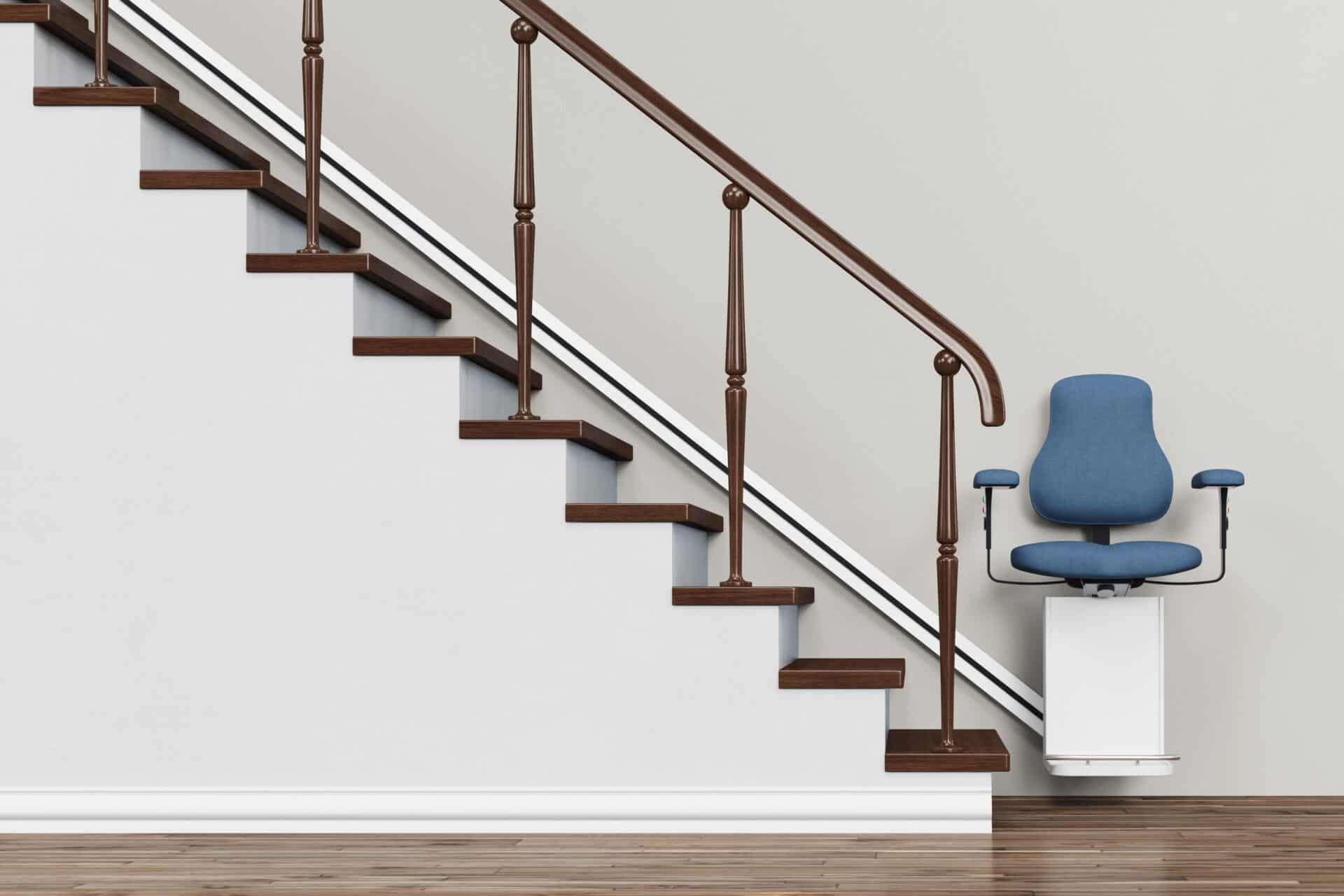 Stairlift professionally installed in a customer's home